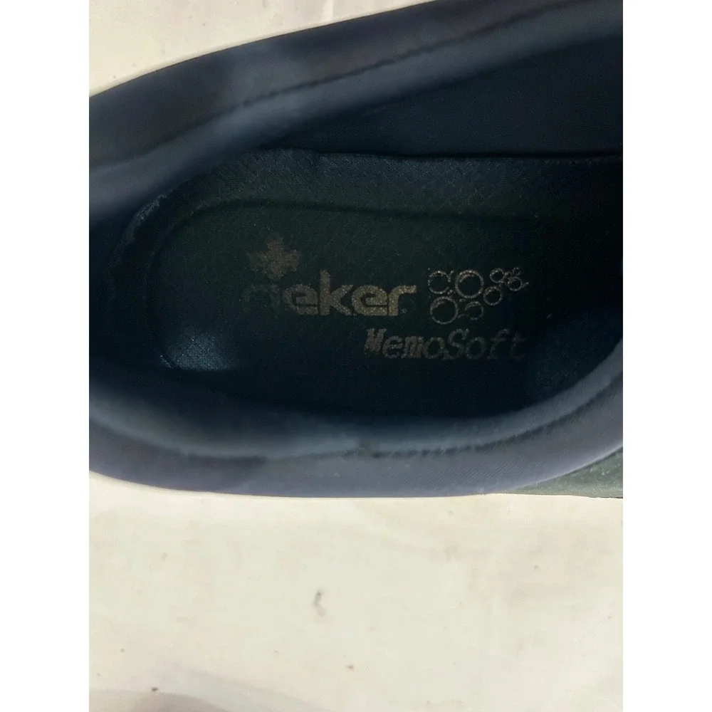 Rieker Memo Soft  Stans Men's Blue Suede Leather Slip on Lace Shoe Size 10/43